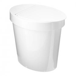 Lixeira Oval Coza 5L Branca 20931/0007 Glass - Brinox