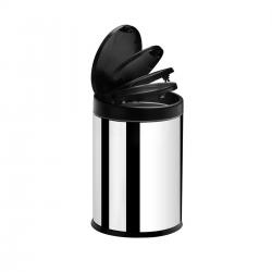 Lixeira Press Inox 4L com Tampa Preta 3050/252 - Brinox