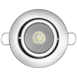 Luminária Led Spot Branco Frio de embutir Dicroled Escovado 2W 1145