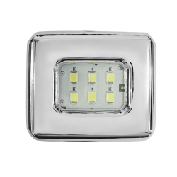 Luminária Led Spot Branco Frio de Embutir Para Móveis Cromado 1,5W 1506