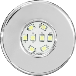 Luminária Led Spot Branco Frio de Embutir Para Móveis Cromado 1,8W 1526