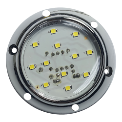 Luminária Led Spot Branco Frio de Sobrepor Dicroled Cromado Externo 2W 1125