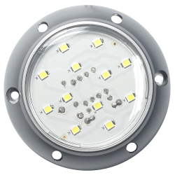 Luminária Led Spot Branco Frio de Sobrepor Dicroled Escovado Externo 2W 1127