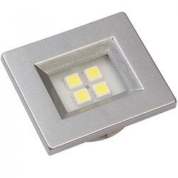Luminaria Quadrada 40x40 Branca C/ 4leds Smd Quente 13404