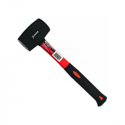 Martelo Borracha Preto 450gr Cabo Fibra 111859 MTX