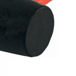 Martelo Borracha Preto 450gr Cabo Fibra 111859 MTX