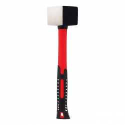 Martelo de Borracha Preta e Branca 450g com Cabo em Fibra de Vidro 111719 - MTX