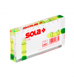 Nivel 2 Bolhas Compacto em Acrilico 100x50x15mm R100 - Sola