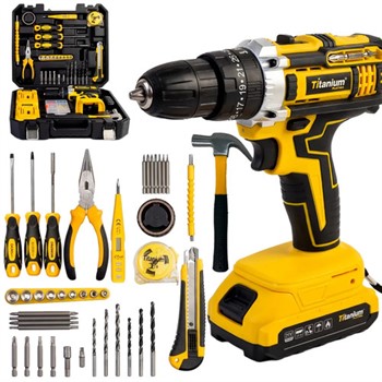 Parafusadeira De Impacto Com Kit Ferramentas 136 Peças