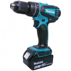 Parafusadeira Furadeira de Impacto à Bateria 18V com Carregador e Maleta DHP456RF Makita
