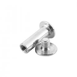 Parafuso para Pasta 100mm de Metal Niquelado - 25 Peças