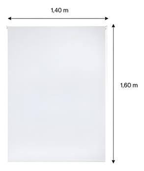 Persiana Blackout 100% Corte Luz 140x160cm Branca Evolux