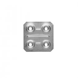 Placa Conectora Quadrada 40x40mm 160AT44 - Aldeghi