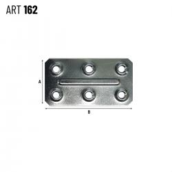 Placa Conectora Retangular 39x70mm 162AZ75 - Aldeghi