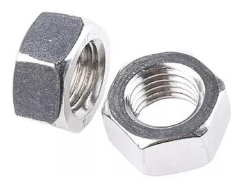 Porca Sextavada 1/8 Unc 100 Peças