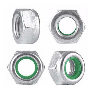 Porca Sextavada Trava Alta Nylon 3/8 100 Peças
