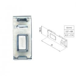 Porta Cadeado 89mm em Aço Carbono PC-3,5 ZB - Pado