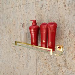 Porta Shampoo Eterna Gold Inox - Italyline