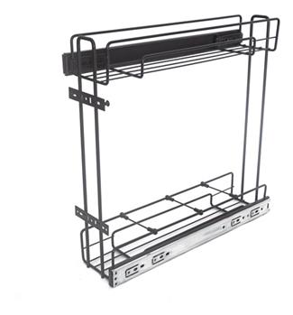 Porta Tempero Latas Óleo Deslizante Preto 2484 Jomer