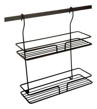 Porta Utensilio Duplo Diversas Funções 2465 Preto Jomer