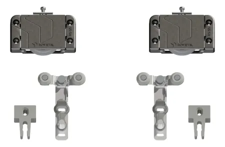 Kit Roldanas Sistema Deslizante RO 654025 SL Chumbo (60 Kg) para 01 Porta - Rometal