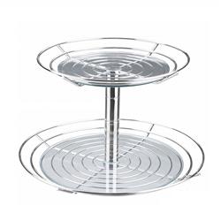 Fruteira Mesa Doble C/ Vidro 2376 Cromado - Masutti