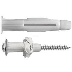 Bucha Plastica Branca Mu 6mm para Tijolo Oco Sforplast - 200 Unidades