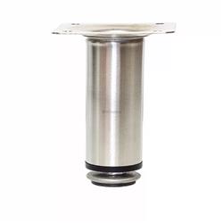 Pé Redondo para Móveis 10cm Inox Escovado Renna