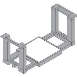 Porta Pratos Cinza Orion Escovado Ambia-Line Blum