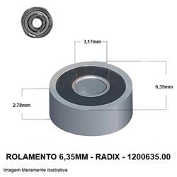 Rolamento para Fresa 6,3mm (1/4") 1200635.00 - Radix