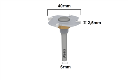 Fresa Serrinha Debrum sem Rolamento 40x2,5 H6mm 18E4025.01 - Radix