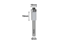Fresa Paralela para Acabamento de Bordas com Rolamento 10x15 H6 1710015.01 - Radix