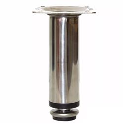 Pé Redondo para Móveis 10cm Inox Polido Renna