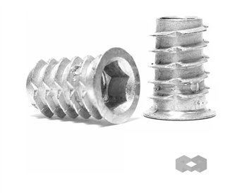 Bucha Americana M4 X 10 Zamak 50 Peças