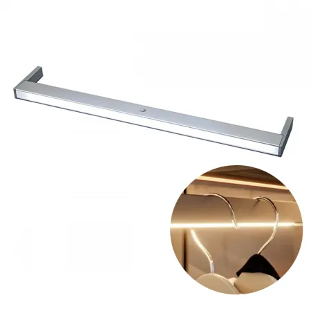 Cabideiro Iluminado 60 Leds 100cm Com Sensor Presença 12630