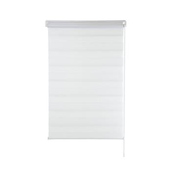 Cortina Persiana 1.40x1.60m Zebra Dupla Branca Evolux