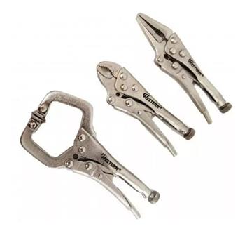 Kit 3 Mini Alicates De Pressão Titanium 07994
