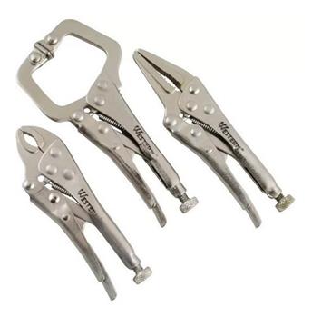 Kit 3 Mini Alicates De Pressão Titanium 07994