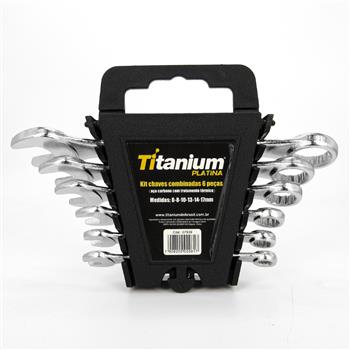 Kit Chave Combinada 6 À 17mm Com 6 Peças Titanium 07939