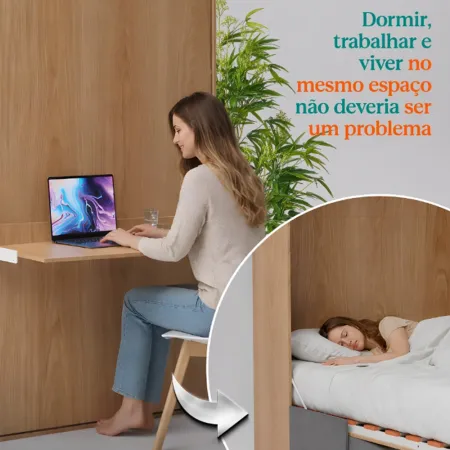 Kit Ferragens para Cama Queen + Ferragem Mesa Articulada Economic Plus OrangeBed