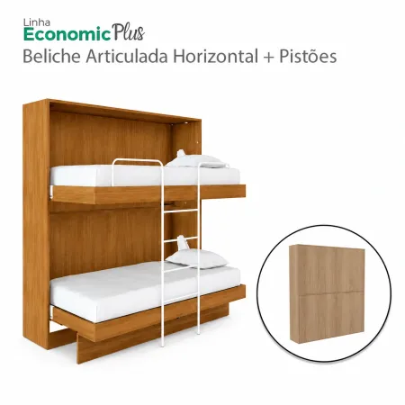 Kit de Ferragens para Beliche Articulada Horizontal Economic Plus Orangebed