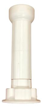 Pé Para Moveis Regulável E De Plástico 4 Furos 100mm Branco