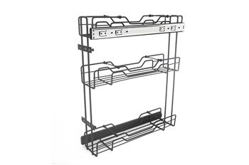 Porta Tempero Latas Óleo Deslizante Preto 2485 Jomer