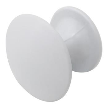 Puxador Cogumelo 25mm Branco Acetinado