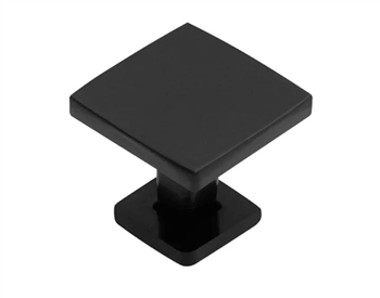 Puxador Ponto Quadrado 25mm Preto Acetinado