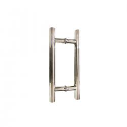 Puxador Duplo de Inox Polido Escovado 550/300mm Italy Line
