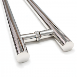 Puxador Blindex MB R32 Inox Polido