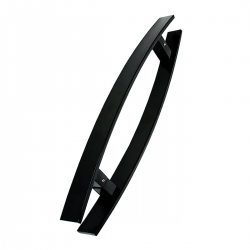 Puxador Blindex Régua MB 4301 Inox Preto