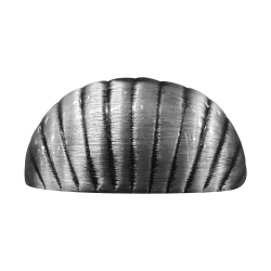 Puxador Concha Ostra 64mm Prata Velha - Gruppa