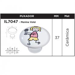 Puxador IL7047 Menina Volei
